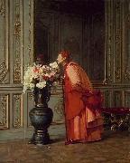 Jehan Georges Vibert An Embarrassment of Choices, or A Difficult Choice Sweden oil painting artist